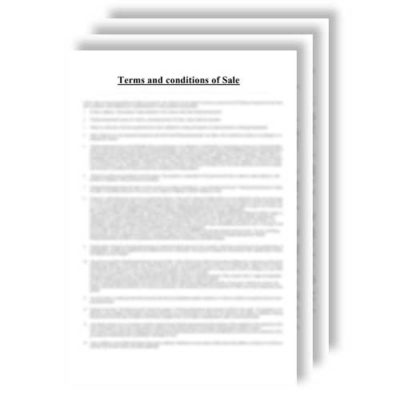 terms and conditions of sales