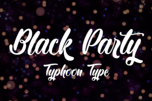 summer font black party