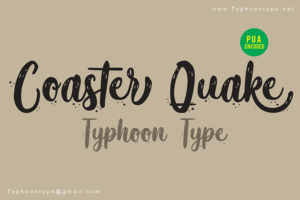 summer fonts coaster_quake